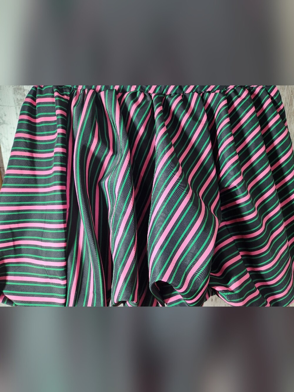 Wicked Movie by Paul Tazewell Striped Bubble Skirt Women's AKA Sorority Vibes - Picture 2 of 6